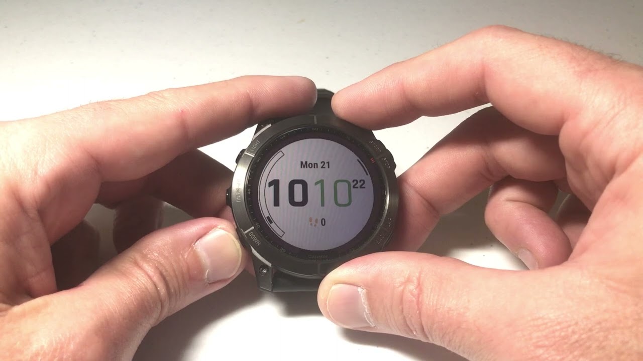 Garmin Fenix 7X: Change and customize watchface