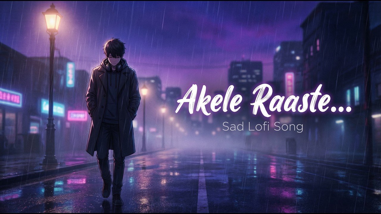 Akele Raaste – Sad Hindi Lofi Song | Lonely Night Vibes | 2AM Rainfall