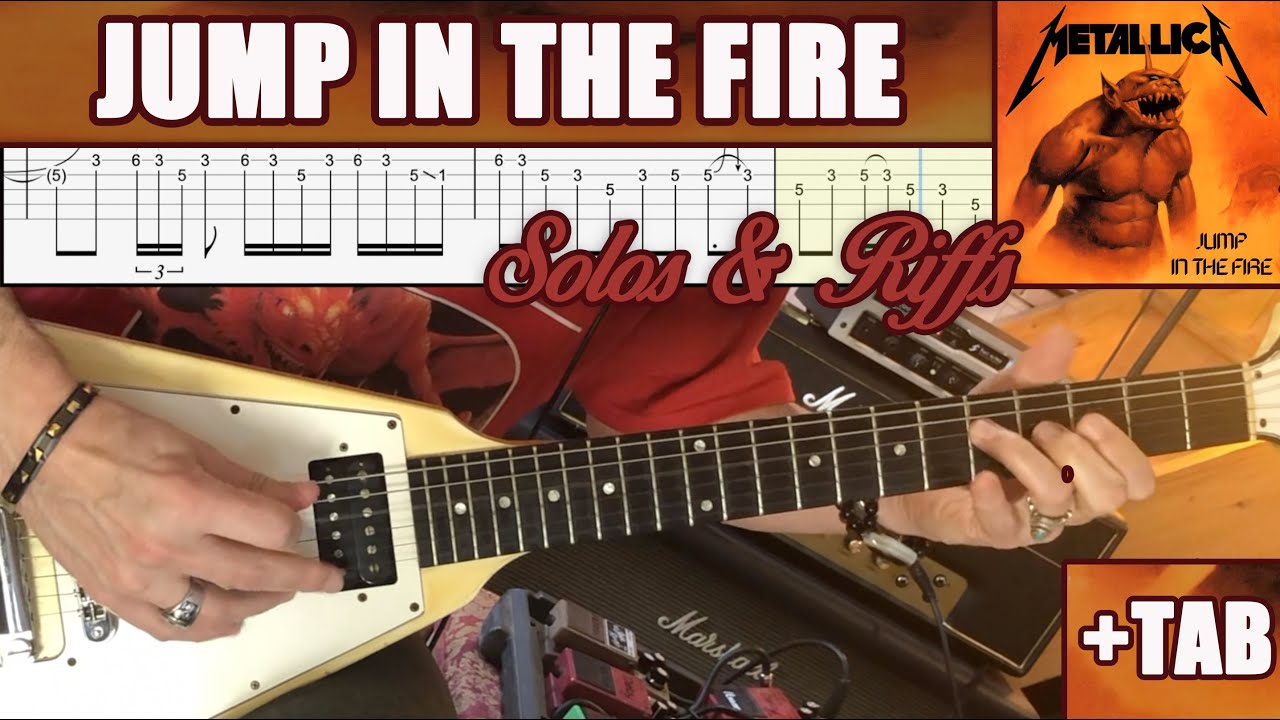 Jump In The Fire - Metallica (Solos & Riffs - Cover + TAB) - 3 Speeds