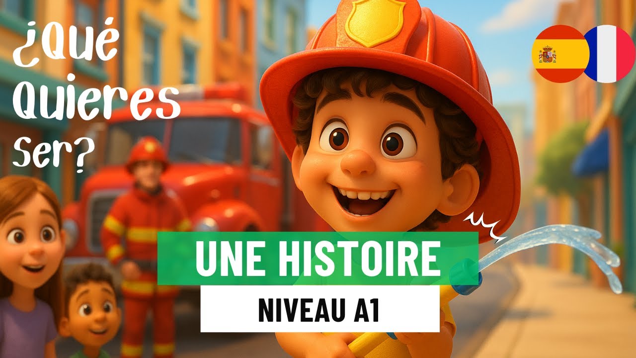 APPRENDS les Métiers en Espagnol avec cette Histoire pour Débutants - A1