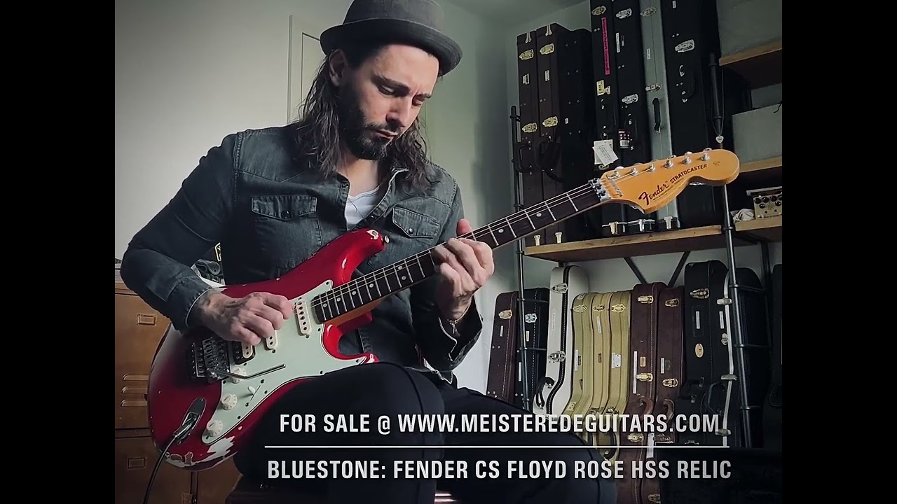For sale @ www.MEISTEREDEGUITARS.com - blues tone: Fender custom shop HSS Floyd Rose relic Strat 