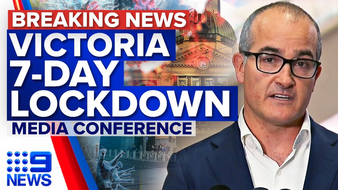 Victoria to enter seven-day lockdown tonight | Coronavirus | 9 News Australia