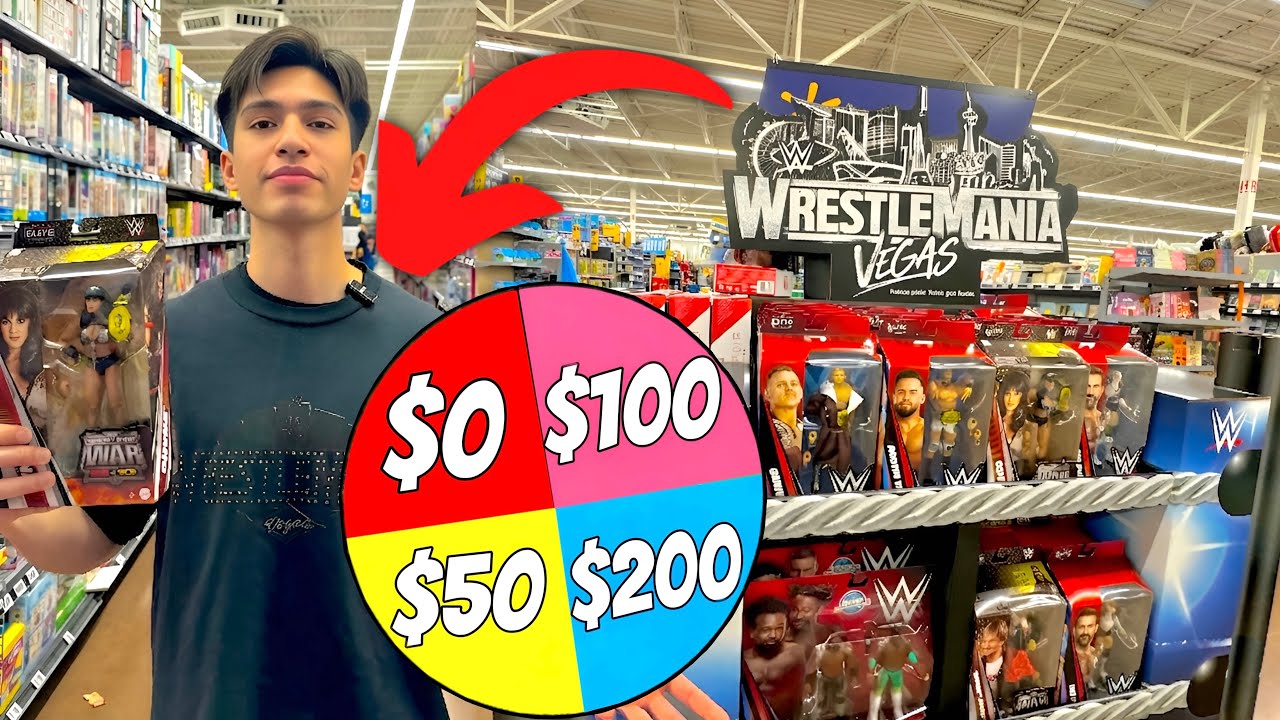Загадочное колесо: бюджет на поиски фигурок WWE!