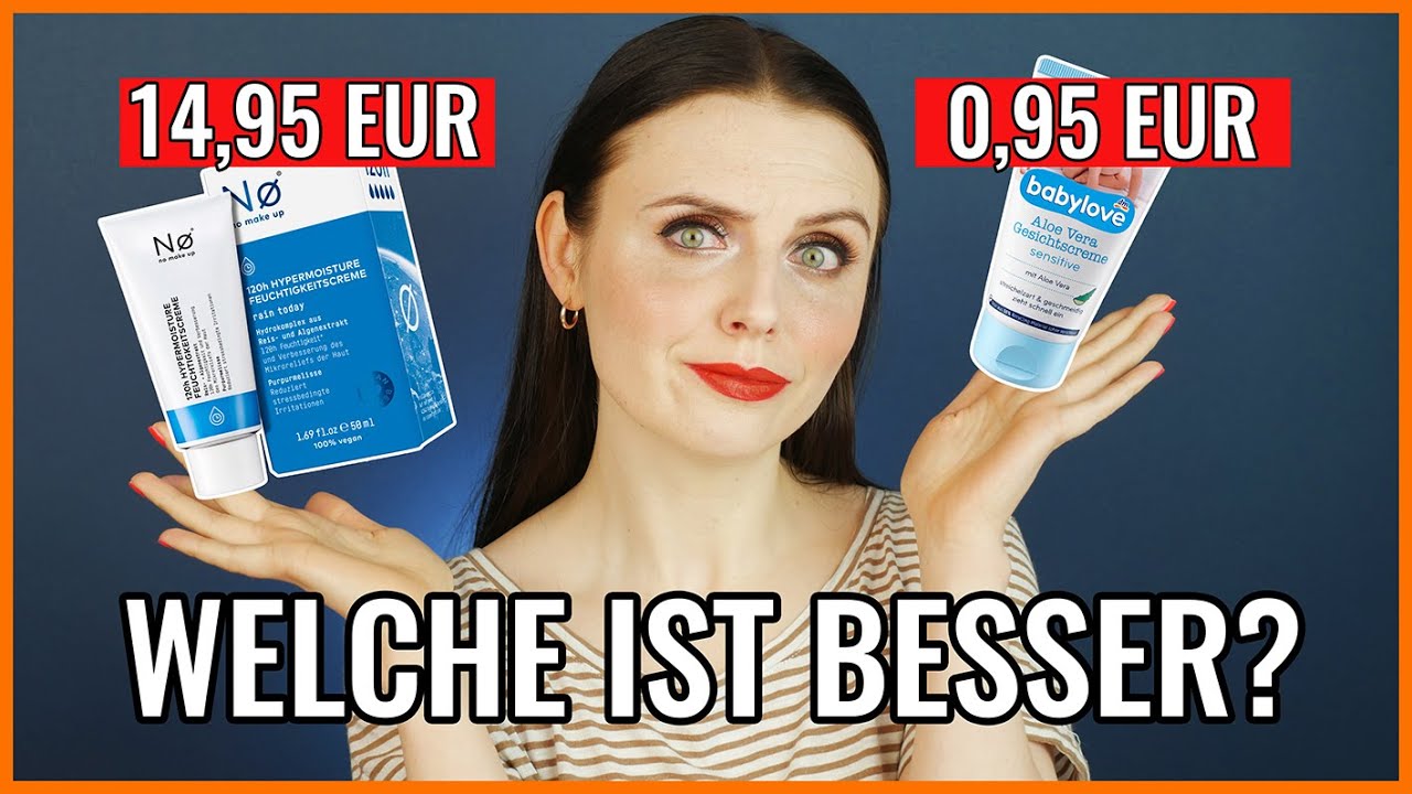 NUR 0,95 EUR f&uuml;r DIESE Creme?! 😱 - Drogeriebattle: Teuer VS G&uuml;nstig
