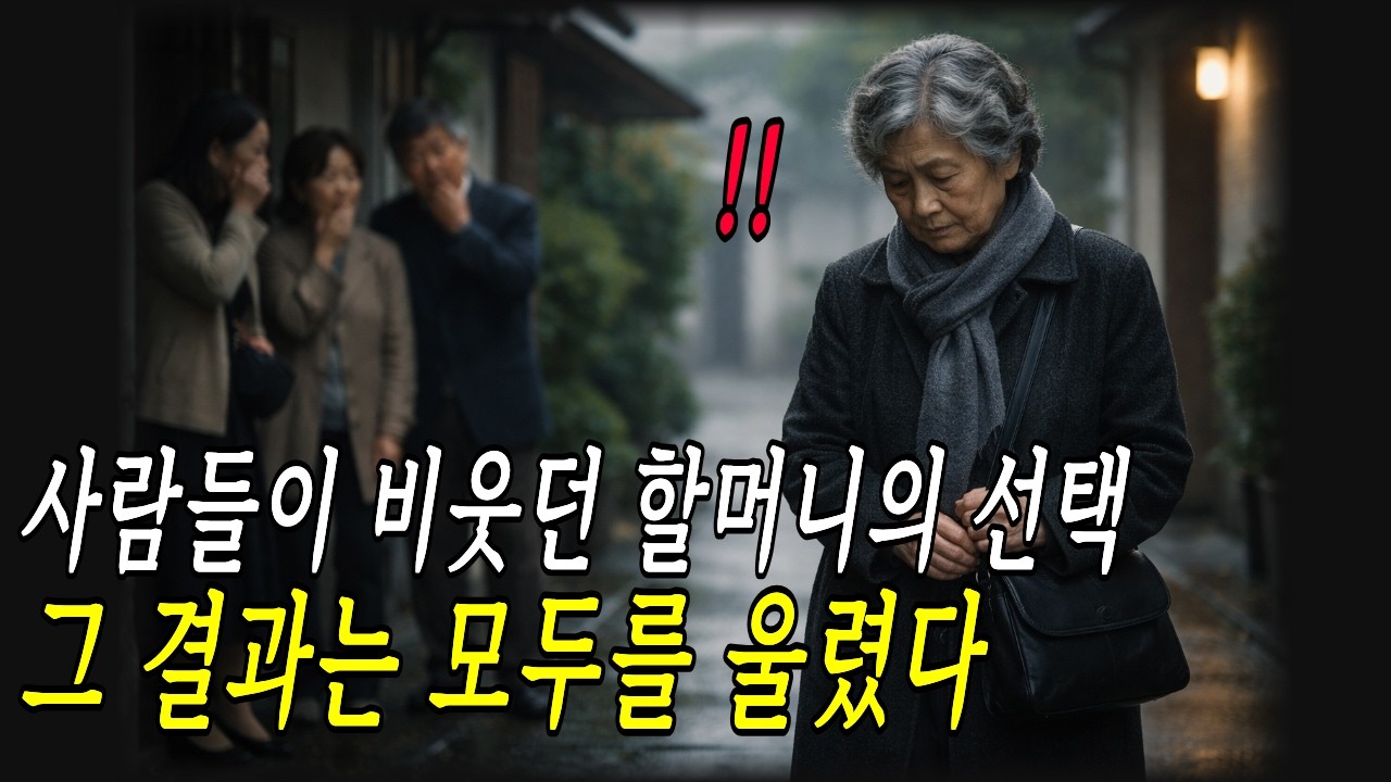 사람들이 비웃던 할머니의 선택, 그 결과는 모두를 울렸다 | 감동 드라마 | 사연