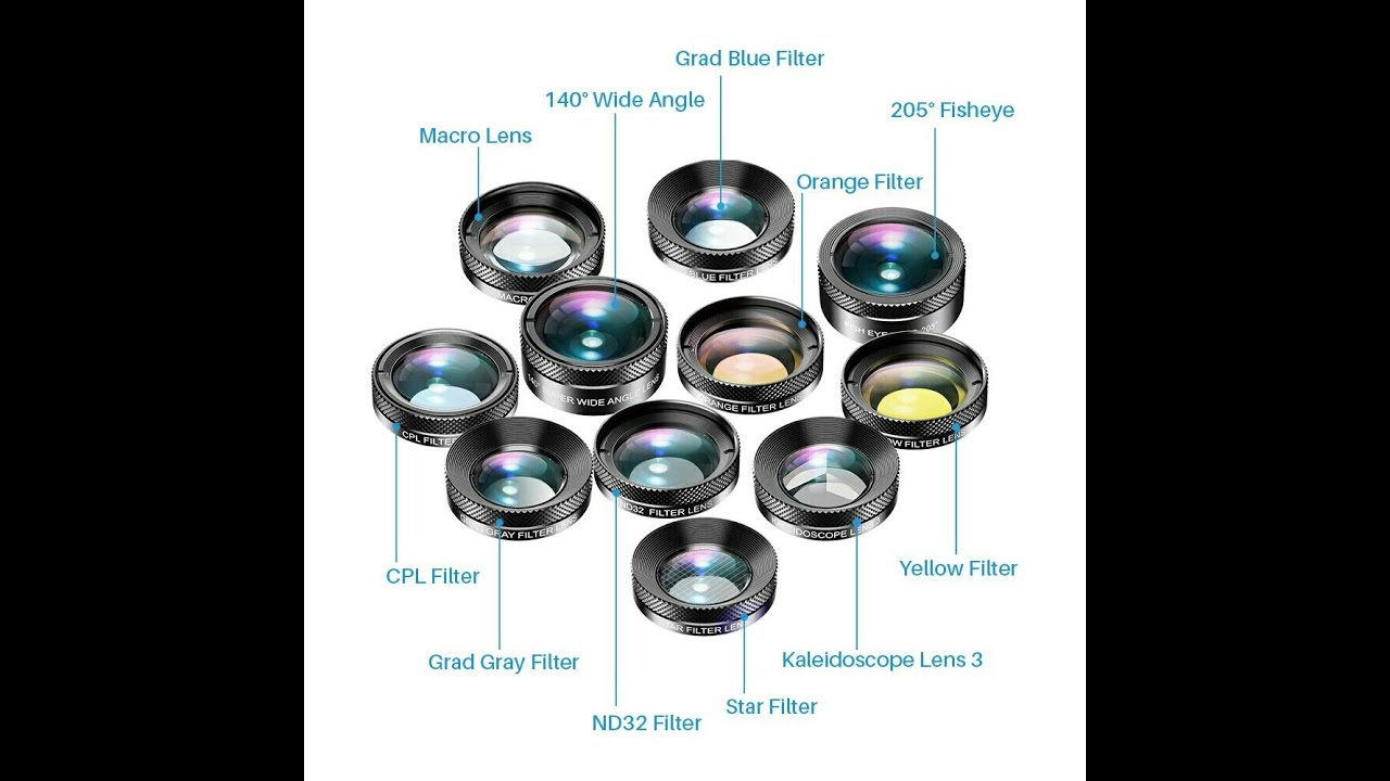 Apexel 11 in 1 Phone Lens Combo Pack + Filters Review