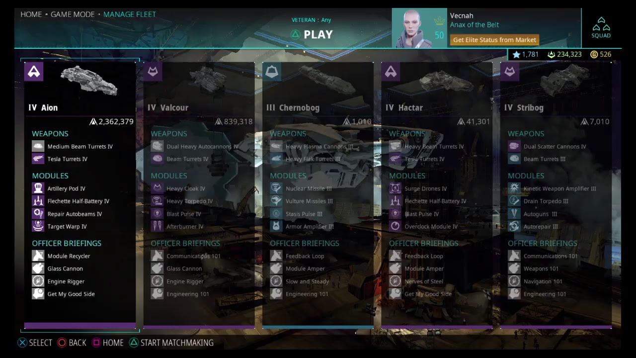 Vecnah: Valcour tier 4 corvette stealter / Aion tier 4 healer