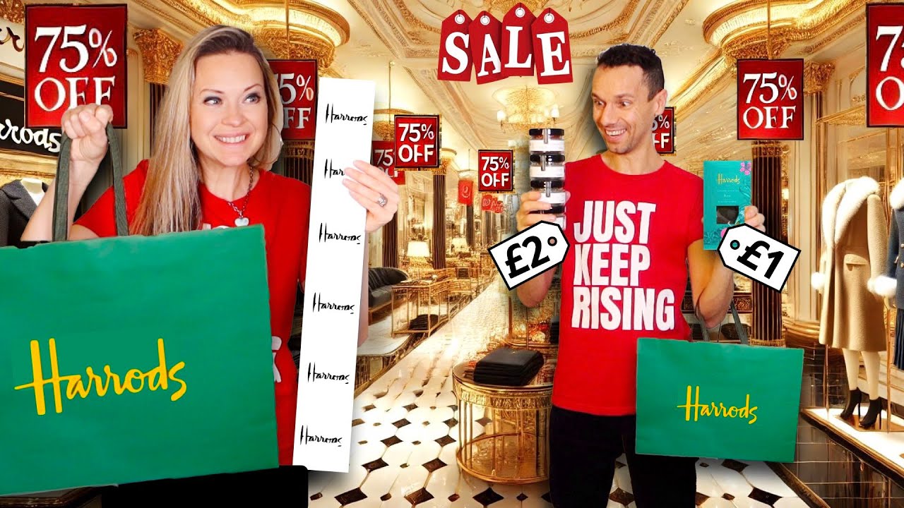 FIRST TIME Shopping at the HARRODS SALE! 🛍️ 75% OFF!!!