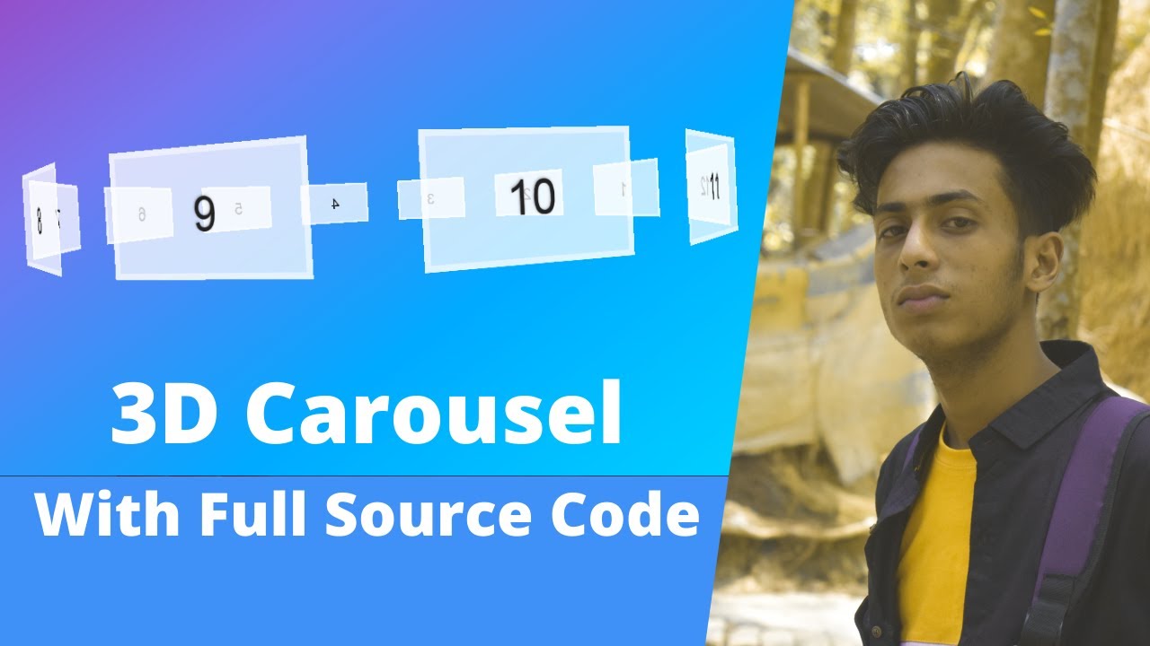 How to install and use 3D carousel with CDN without downloading any file with full source code