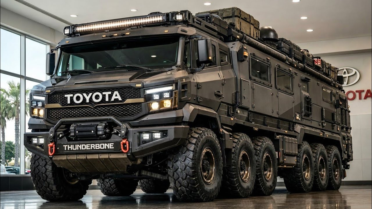 Toyota THUNDERBONE 12x12 Motorhome  Toyota's UNBELIEVABLE Off-Grid BEAST Will Make You QUIT Your Job