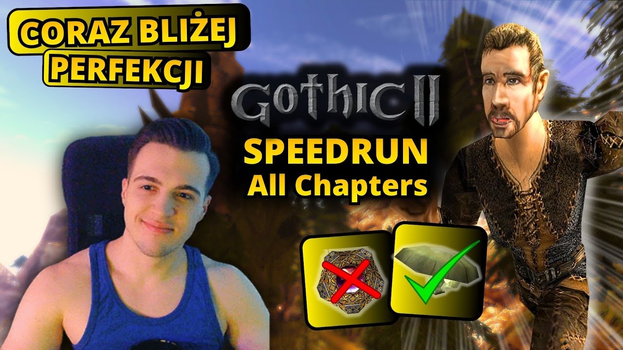 🔴 Gothic 2 NK Speedrun - NIEDZIELA TO DZIEŃ REKORD&Oacute;W (All Chapters No OoB)