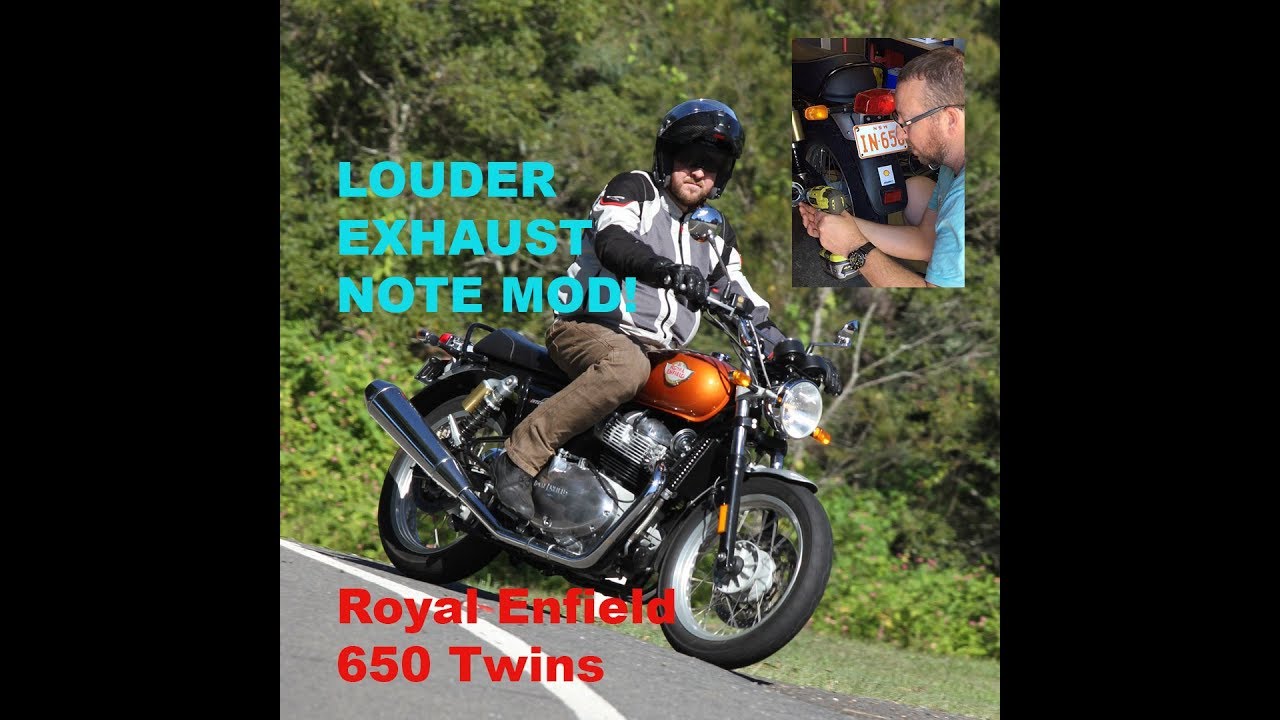 Royal Enfield 650 Twins exhaust mod, make it louder!