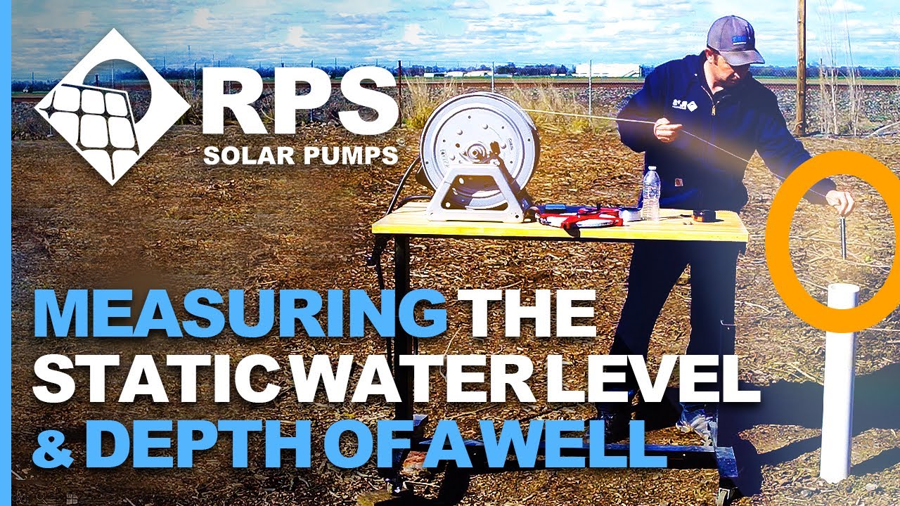 Measuring the Static Water Level and Depth of a Well