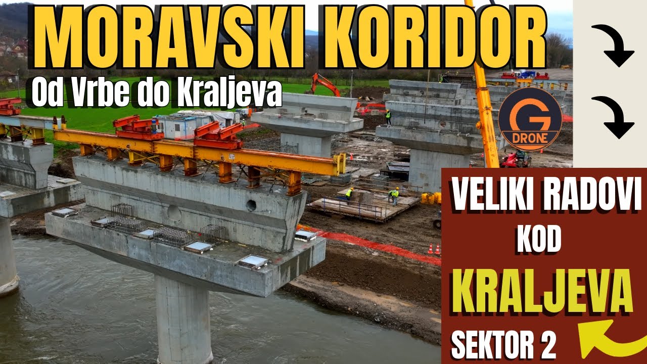 Moravski koridor - Obimni radovi kod Kraljeva! 6.12.2025.