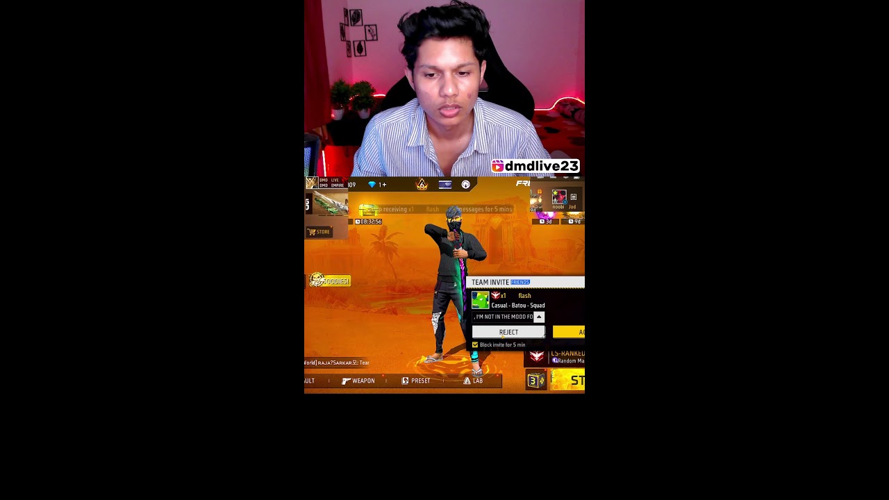 🔴[Live Free Fire New Rank Season Rank Push Live !!