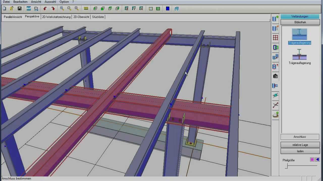 Carport konstruieren mit Virtual Steel
