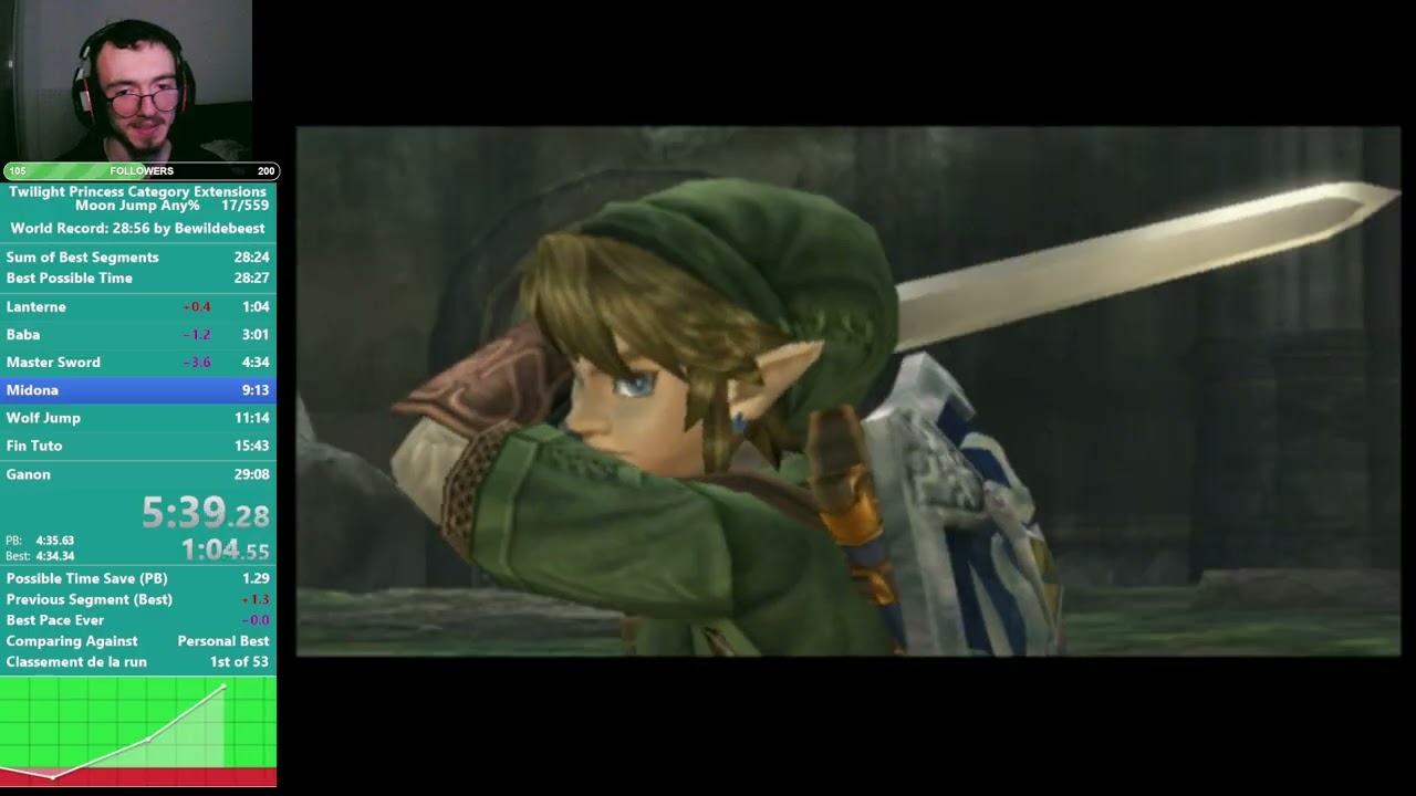 Zelda TP Any% Moonjump speedrun (Rediffusion du live du 1er janvier 2026)