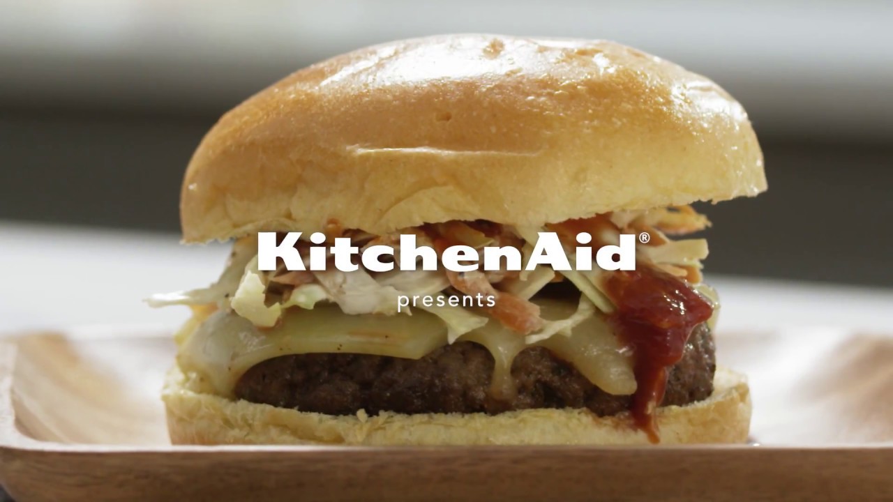 Barbeque Burgers with the KitchenAid® Metal Food Grinder Attachment