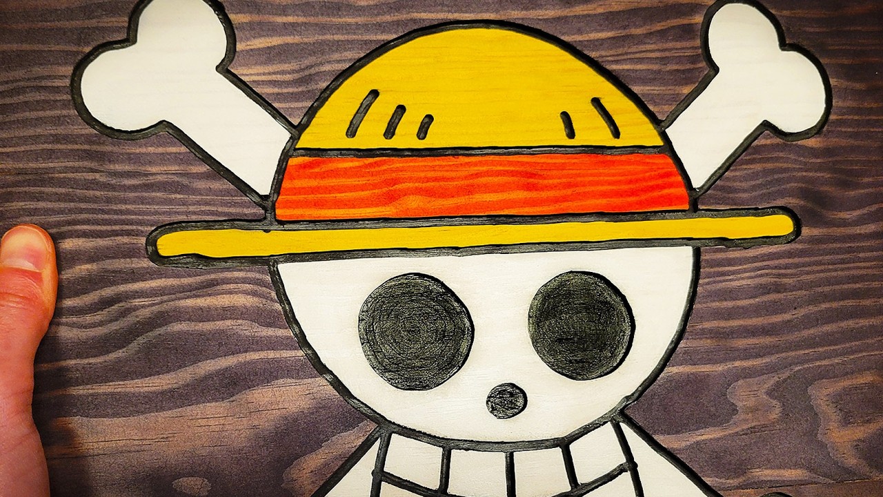 I Made the One Piece Pirate Flag From Pallet Wood