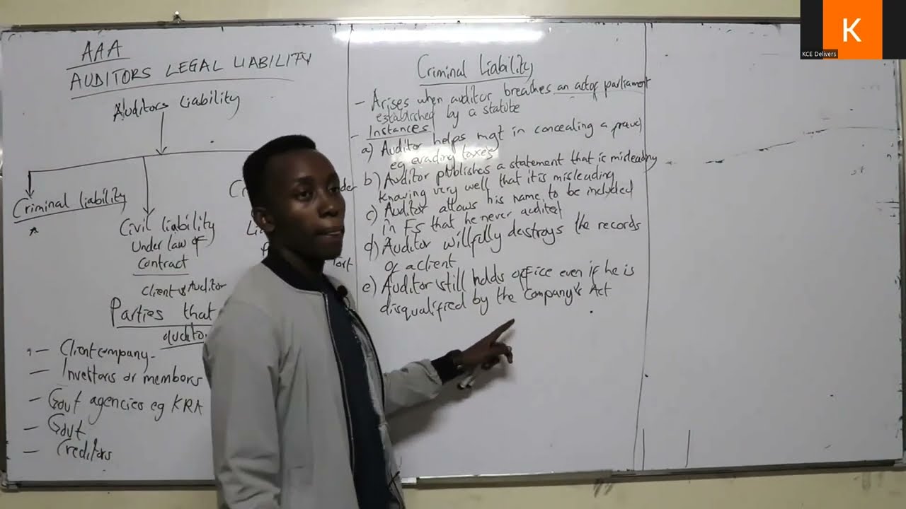 AUDITORS LEGAL LIABILITY- Call 0723579332 or 0726531471 for classes & revision