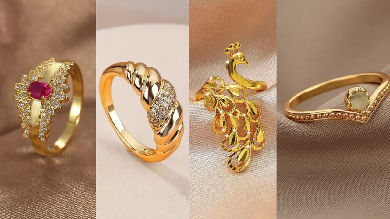 Gold Ring design for women || Gold ring design || 2 gram gold rings for women || gold ring