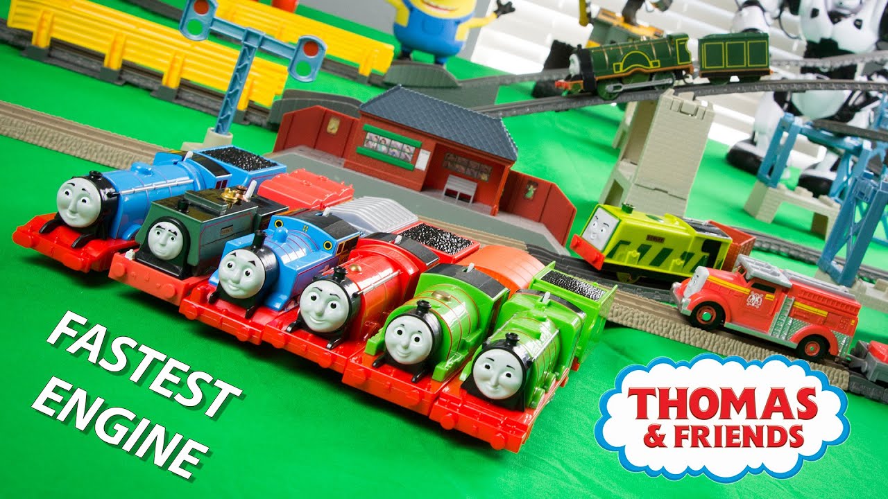 RACE 5 Thomas and Friends TrackMaster Train Collection Fastest Engine Competition