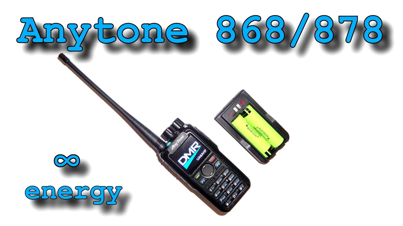 Anytone 868/878 18650 battery box.