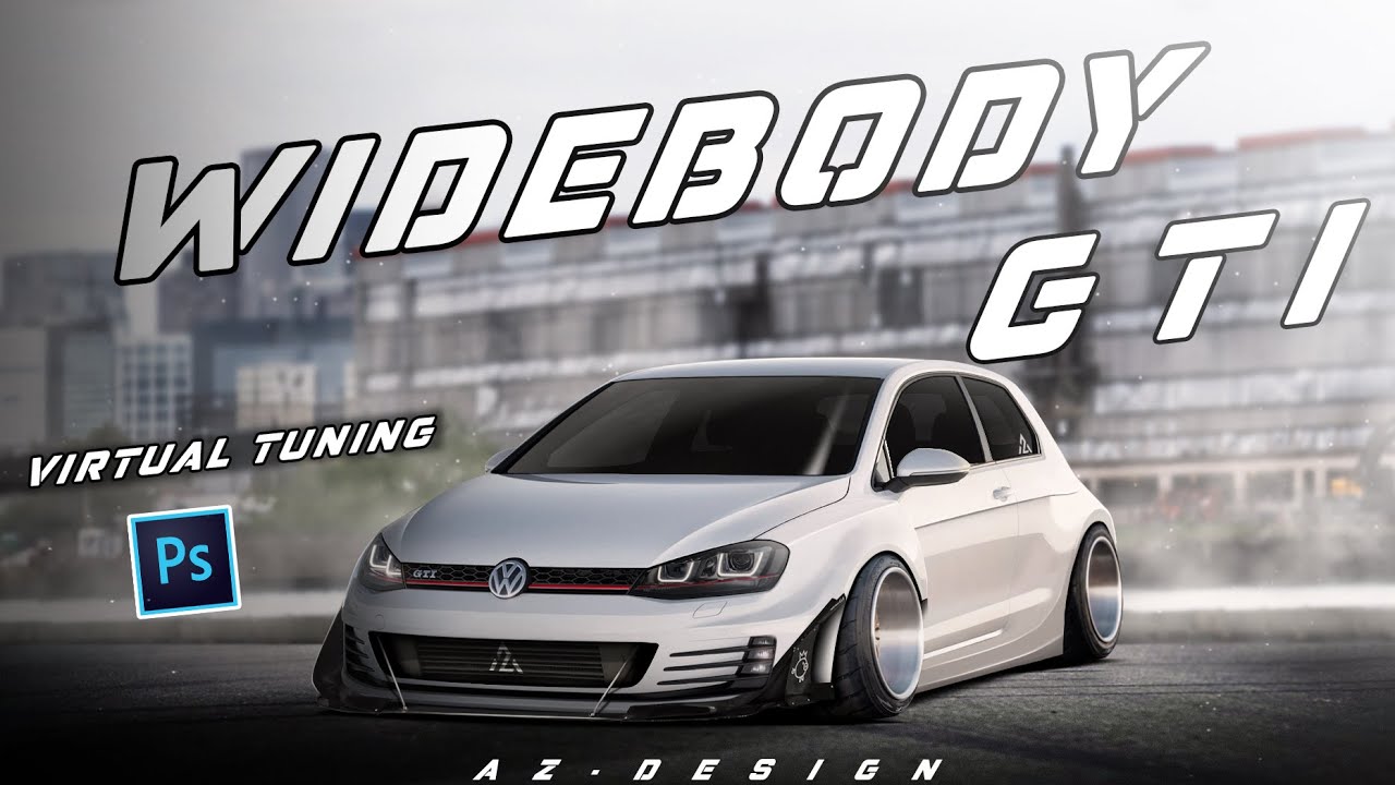 WideBody Volkswagen Golf-GTI Virtual Tuning Photoshop