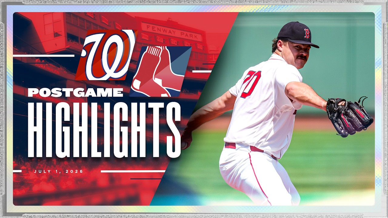 ЛУЧШИЕ МОМЕНТЫ МАТЧА RED SOX: Red Sox &mdash; Nationals &mdash; 01.07.2026