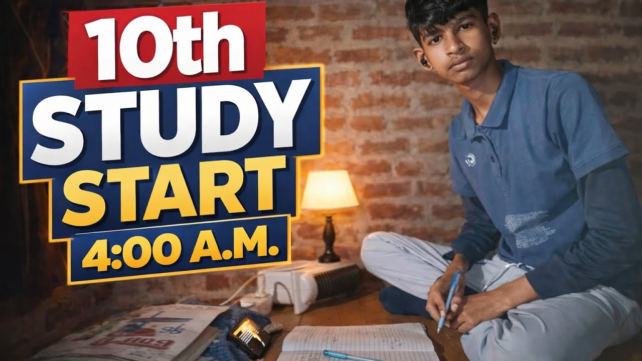 Class 10th study start 4 am new vlog