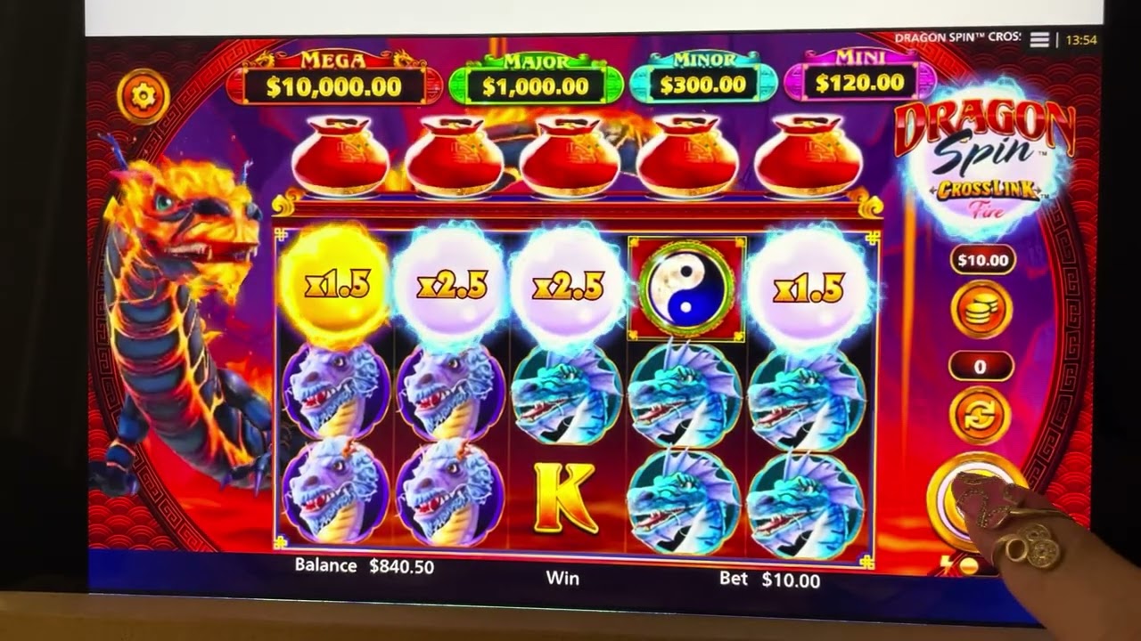Playing Slots For Fun Ep 283 - Dragon Spin Cross Link Fire 