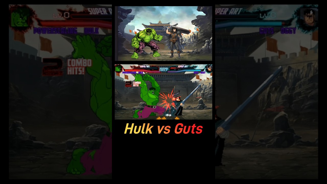 Hulk vs Guts | Brutal M.U.G.E.N Showdown 2025