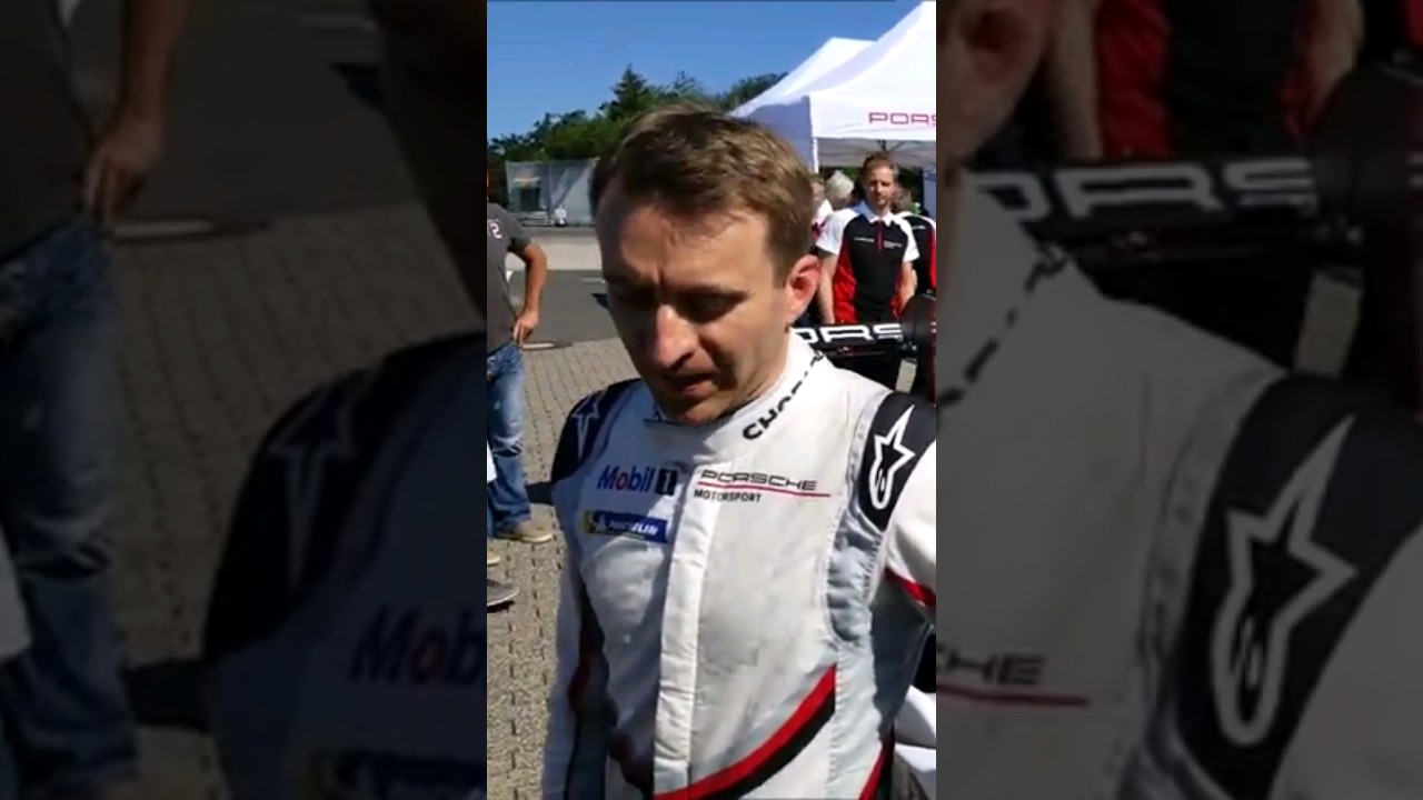 Timo Bernhard after setting New record on the Nordschleife with Porsche 919 Evo