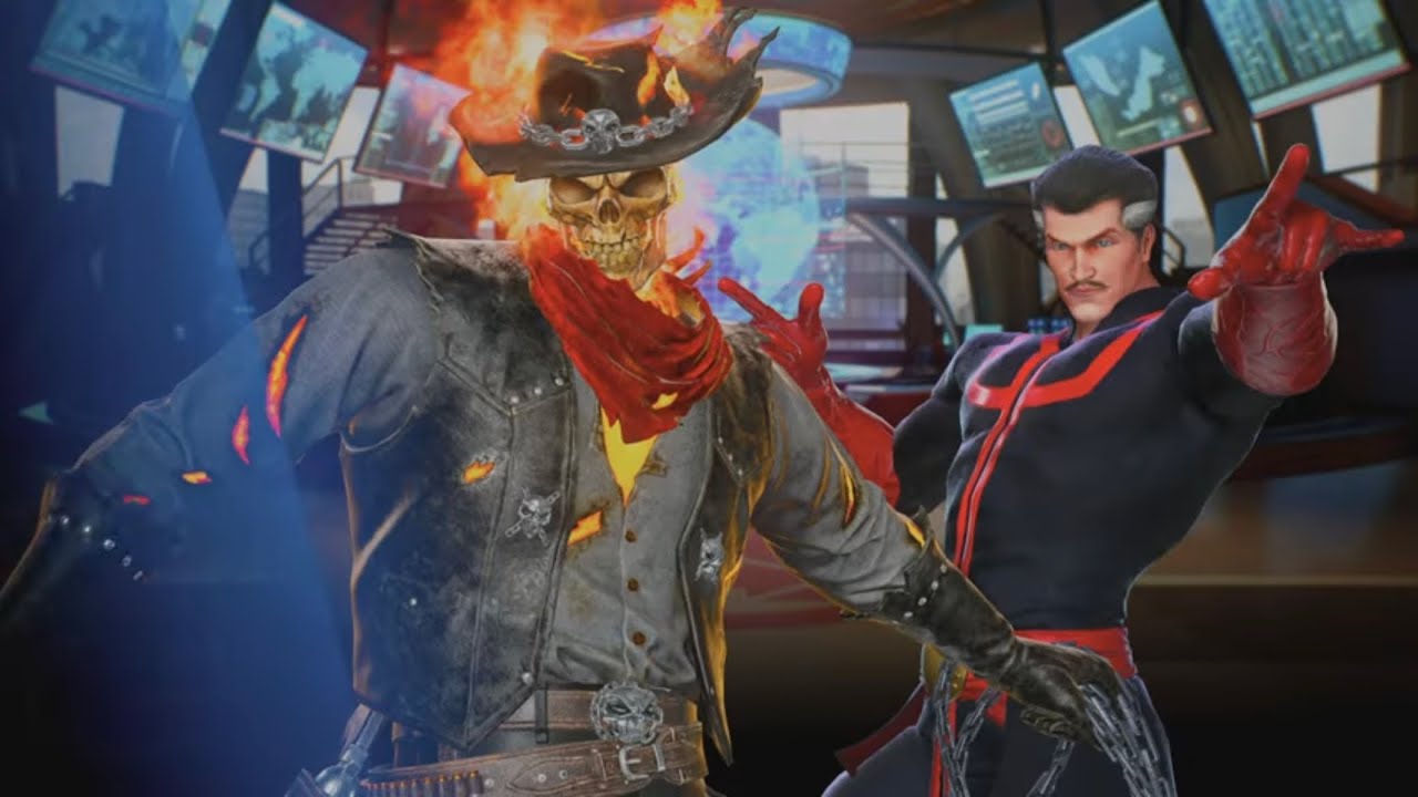Marvel vs Capcom Infinite: Ghost Rider and Doctor Strange arcade playthrough