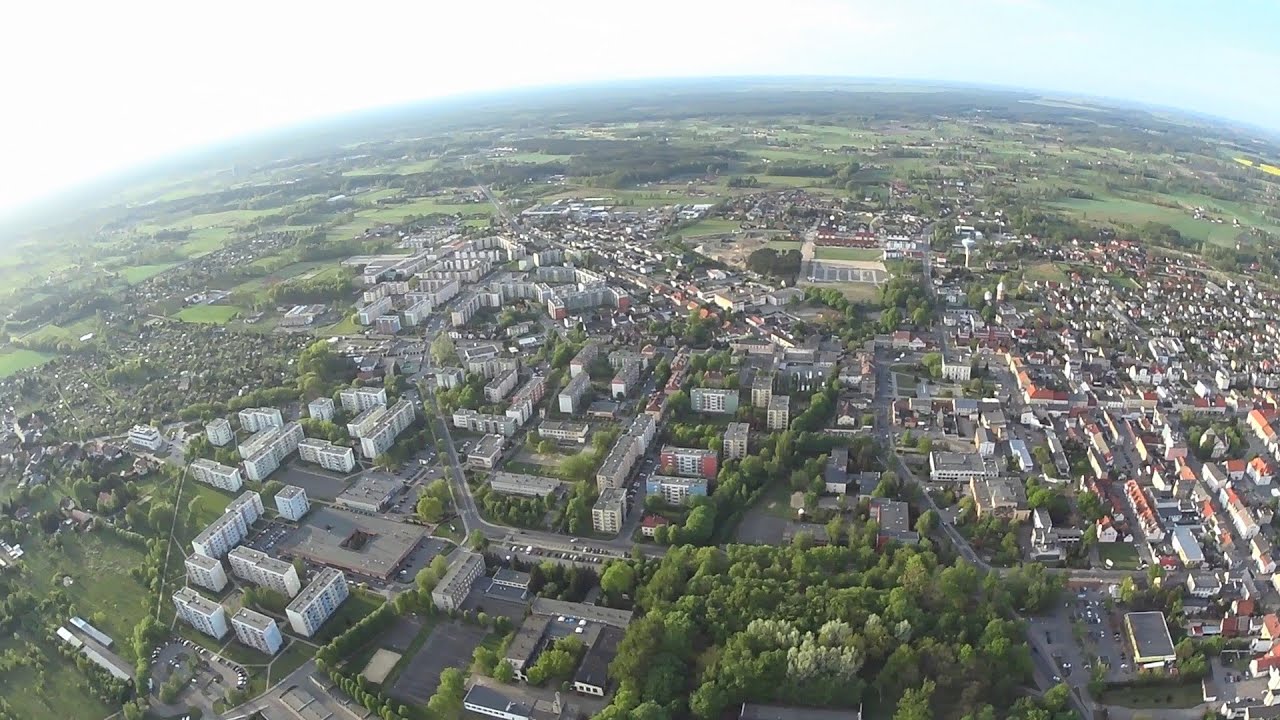 Nowy Tomysl z lotu ptaka 2015