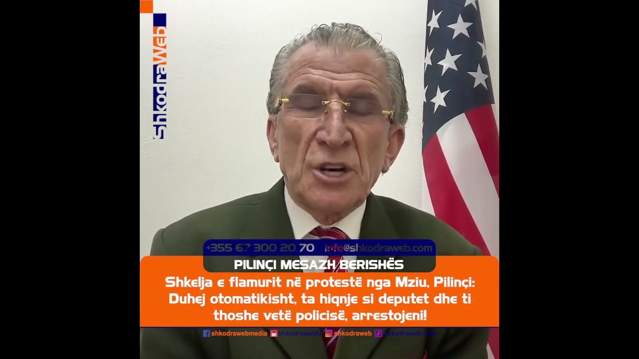 ShkodraWeb | P&euml;llump Pilin&ccedil;i: Berisha should remove Mziu as an MP when he trampled on the flag in...