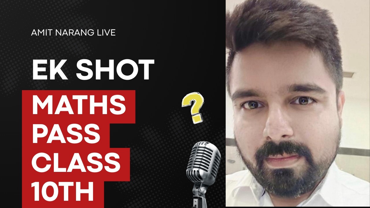 MATHS CLASS 10 NCERT ONE SHOT PASS