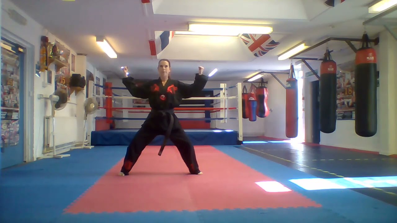 Pattern Toi Gye Reverse View- Taekwondo Association of Great Britain (TAGB) led by Katie Billingham