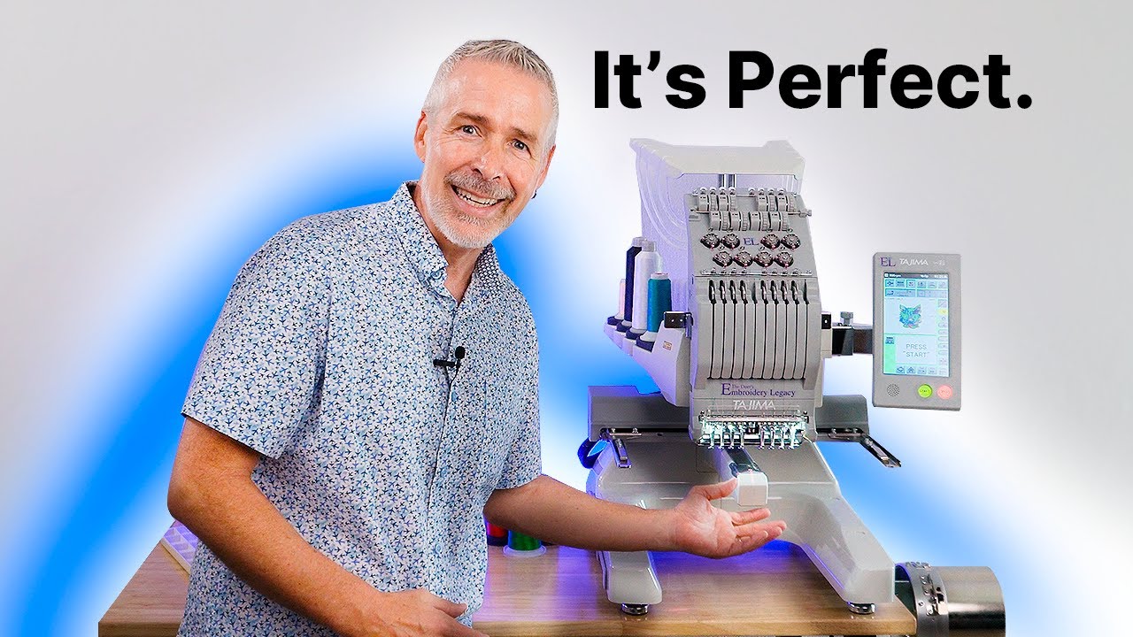 This Tajima 8 Needle Embroidery Machine is LITERALLY Perfect for Beginners