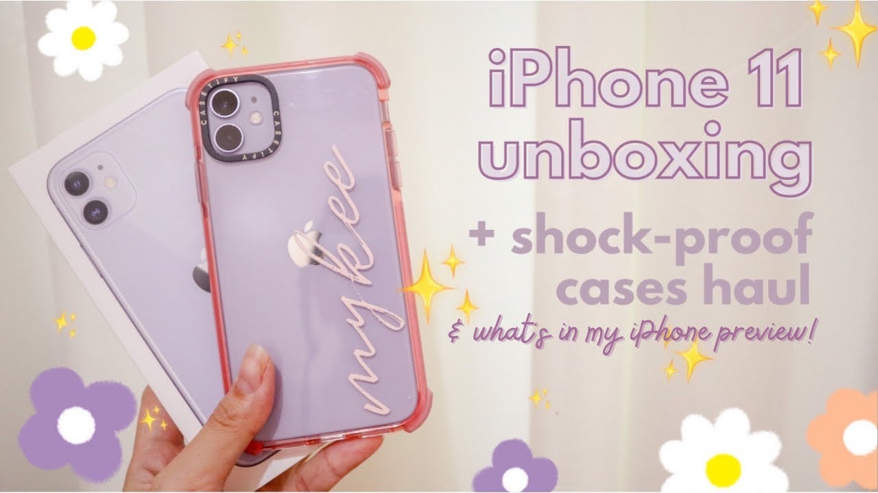 iphone 11 unboxing on 2021 + shock proof cases haul (Shopee, Casetify) ✨ asmr ✨ Philippines