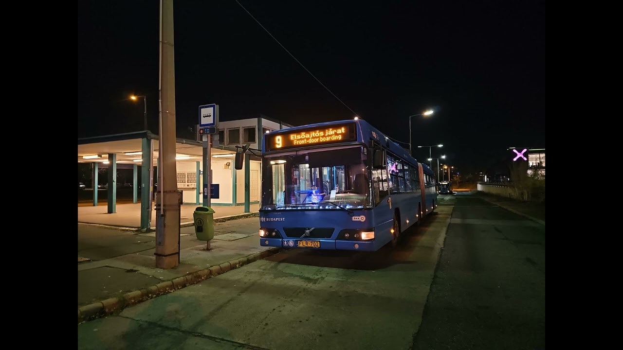 [SOUND] FLR-702 BKK- 9-es viszonylat 2024.02.21 Volvo 7700A /Budapest Bus Sound/