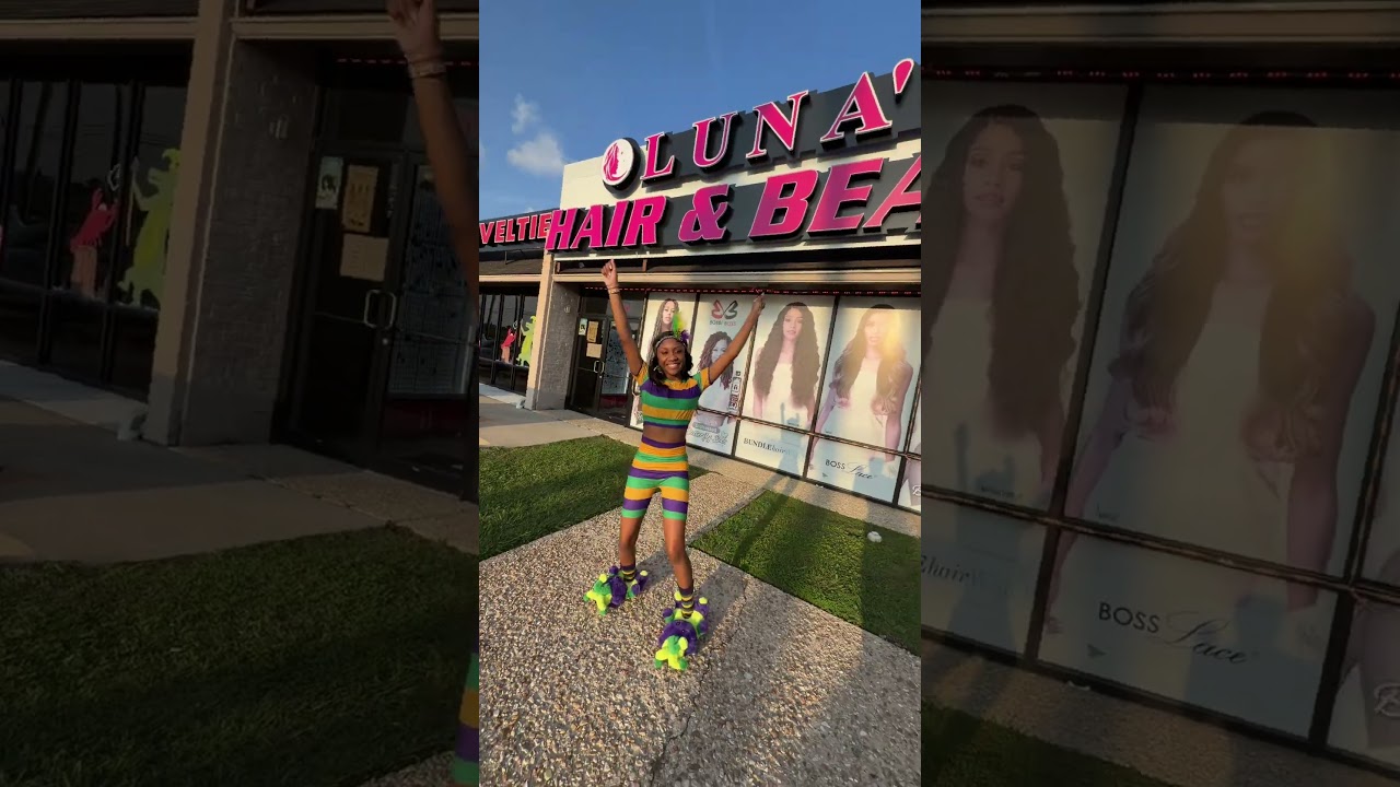 If the beat drops, we dance 💃🎶 Boo challenge, Mardi Gras edition 💛💚💜 