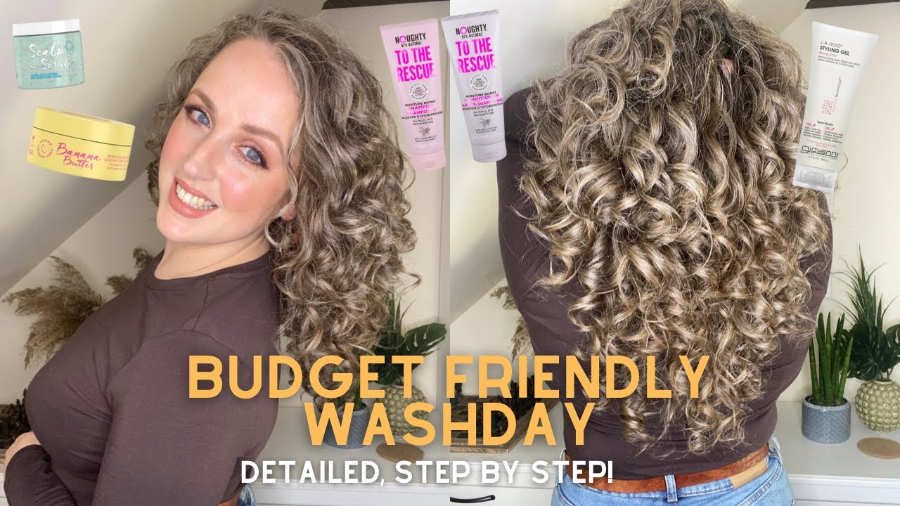 Budget Friendly Curly Washday - detailed tutorial