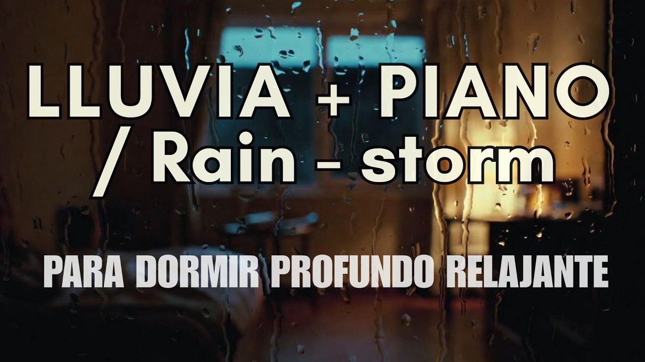 2 HORAS de Lluvia + Piano para Dormir Profundo 🌧️🎹 | Cozy Rain & Piano for Deep Sleep (No Ads)