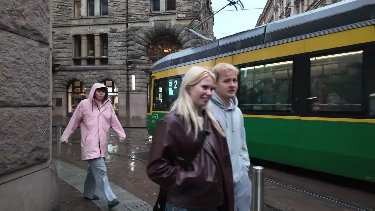 Rainy Helsinki Walking Tour 🇫🇮 | Helsinki Finland 2025 4K