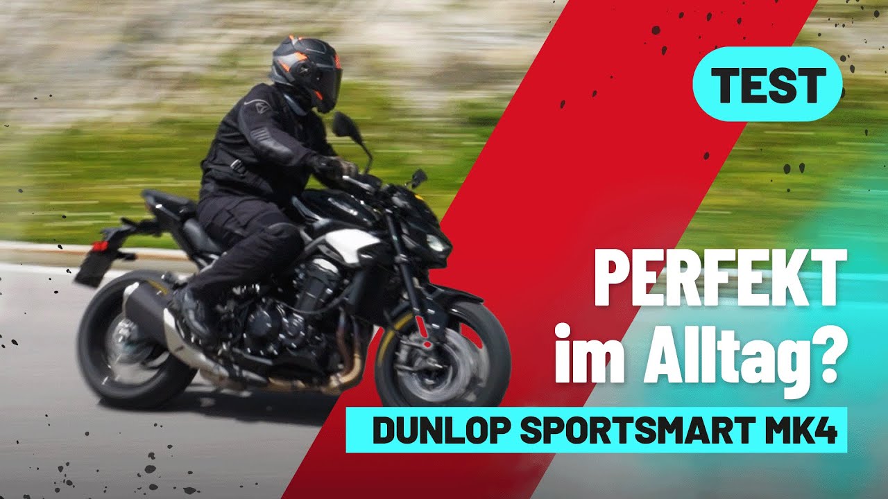 Verzeiht ALLES? Dunlop Sportsmart MK4 im Test auf der Kawasaki Z900!