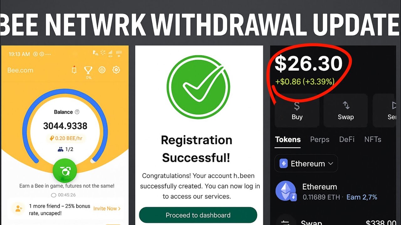 BEE NETWORK UPDATE : Connect Wallet to Metamask & Listing 