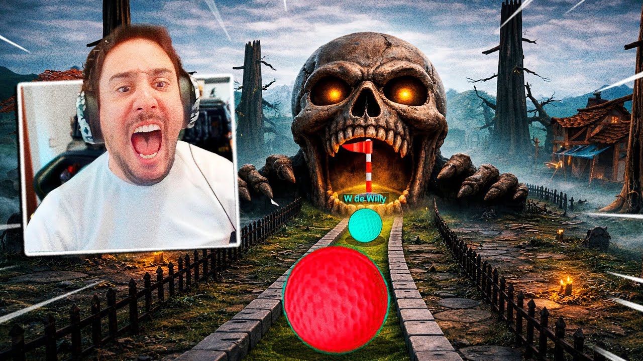 GOLF IT! NOS ASUSTA UN ESQUELETO QUE APARECE DE LA NADA!