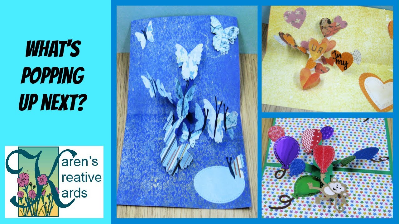 Pop Up Collages Full Of Hearts, Butterflies and Balloons