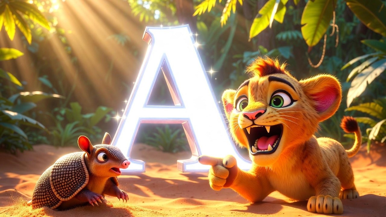 ABC Safari Animals A to Z 🦁  Learn Alphabet with Wild Animals  Fun Kids Song & 3D Cartoon Show